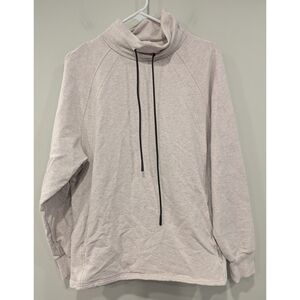 Varley Beige Atlas Sweatshirt Stretch Cotton Blend Size Medium